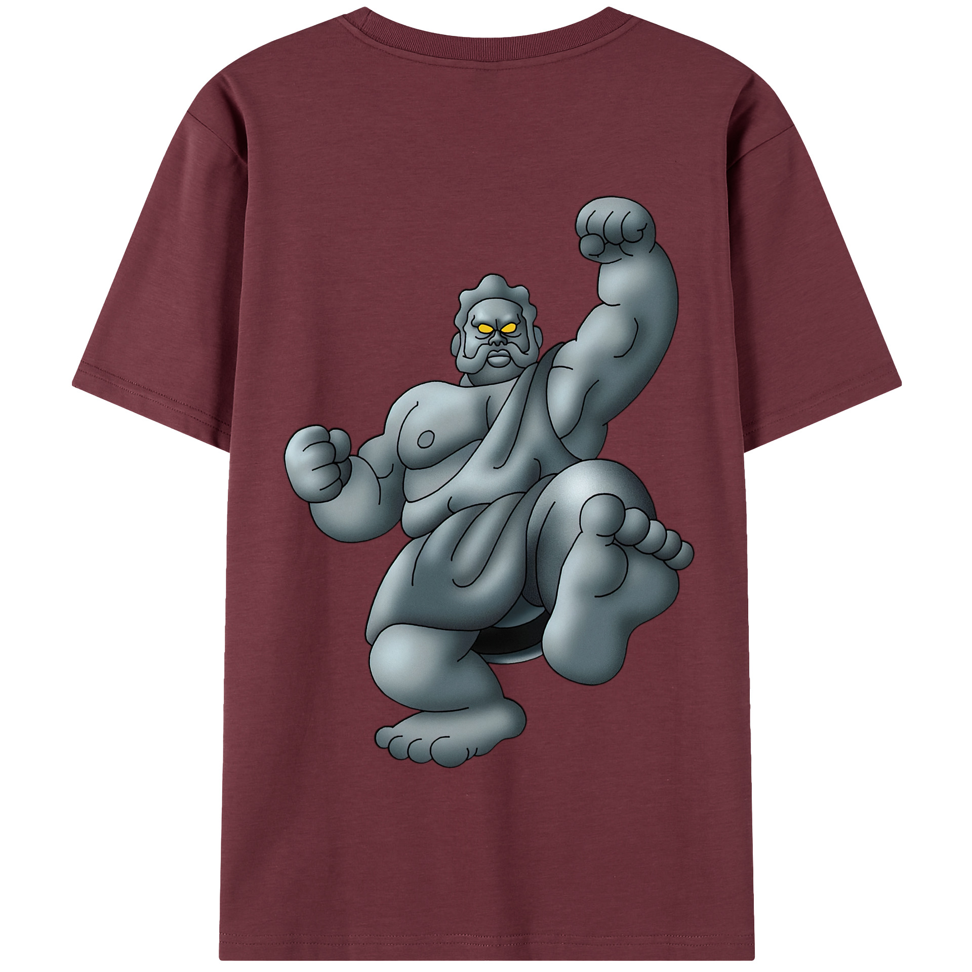 （画像用） ドラゴンクエスト Doragon Kuesuto Dragon Quest 綿100％半袖Tシャツ（背面プリント）